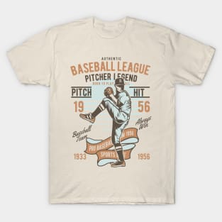 Baseball League Pitcher Legend T-Shirt